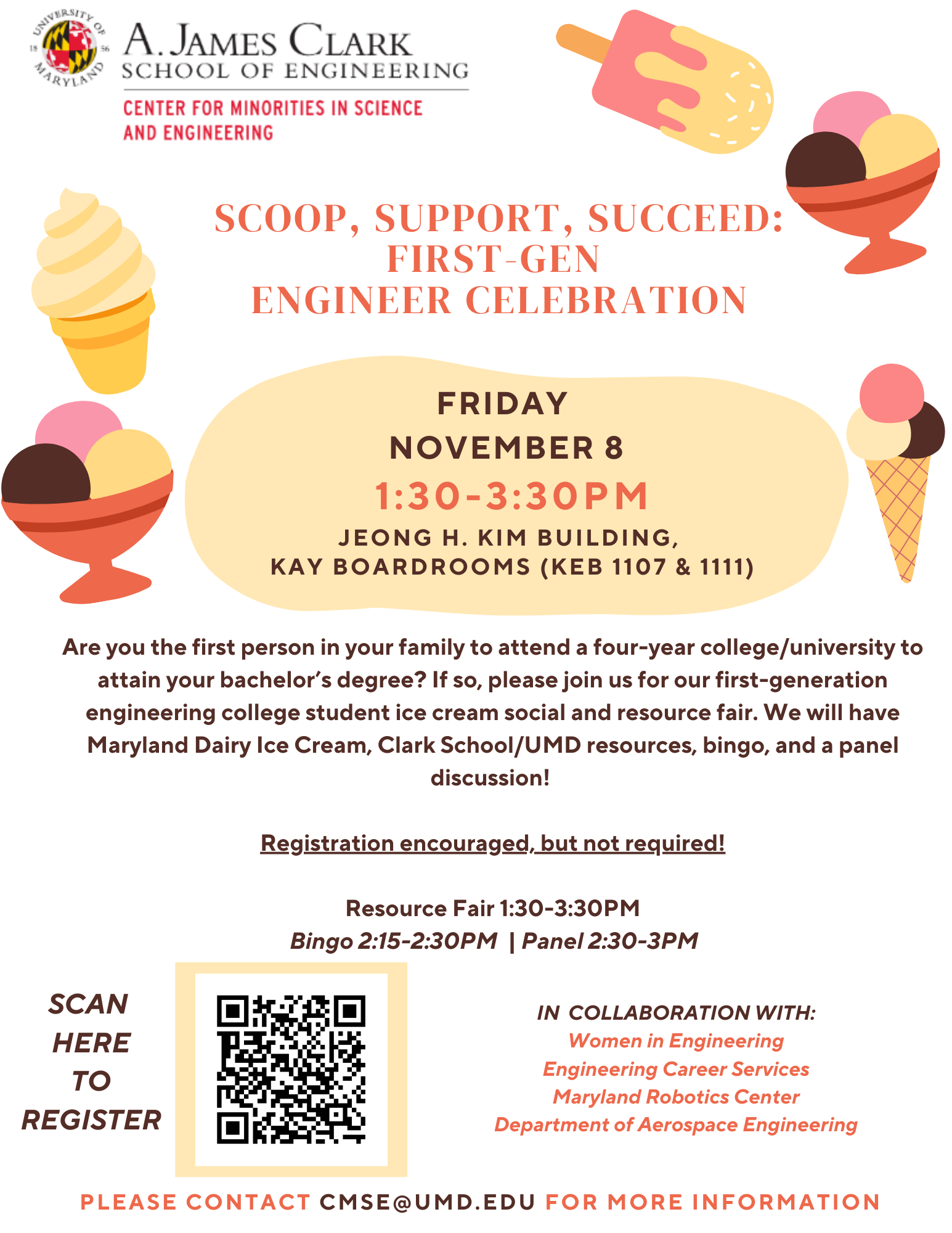 poster of ice cream event